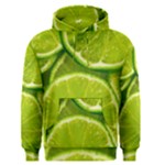 Lime Slices Close Up, Fresh, Fruit, Green Lemon Men s Core Hoodie