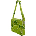 Lime Slices Close Up, Fresh, Fruit, Green Lemon Cross Body Office Bag