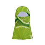 Lime Slices Close Up, Fresh, Fruit, Green Lemon Adjustable Balaclava Face Mask