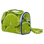 Lime Slices Close Up, Fresh, Fruit, Green Lemon Satchel Shoulder Bag