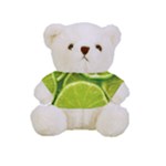 Lime Slices Close Up, Fresh, Fruit, Green Lemon Full Print Tee for Cuddly Teddy Bear