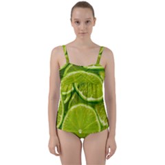 Twist Front Tankini Set 