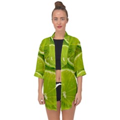 Open Front Chiffon Kimono 