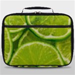 Lime Slices Close Up, Fresh, Fruit, Green Lemon Full Print Lunch Bag