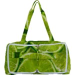 Lime Slices Close Up, Fresh, Fruit, Green Lemon Multi Function Bag