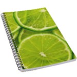 Lime Slices Close Up, Fresh, Fruit, Green Lemon 5.5  x 8.5  Notebook