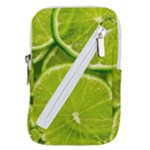 Lime Slices Close Up, Fresh, Fruit, Green Lemon Belt Pouch Bag (Small)