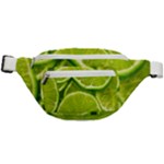 Lime Slices Close Up, Fresh, Fruit, Green Lemon Fanny Pack