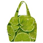 Lime Slices Close Up, Fresh, Fruit, Green Lemon Boxy Hand Bag