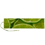 Lime Slices Close Up, Fresh, Fruit, Green Lemon Roll Up Canvas Pencil Holder (L)