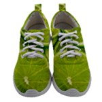 Lime Slices Close Up, Fresh, Fruit, Green Lemon Women Athletic Shoes