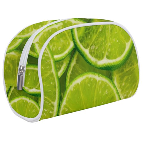 Lime Slices Close Up, Fresh, Fruit, Green Lemon Make Up Case (Medium) from ArtsNow.com