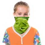 Lime Slices Close Up, Fresh, Fruit, Green Lemon Face Covering Bandana (Kids)