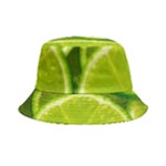 Lime Slices Close Up, Fresh, Fruit, Green Lemon Bucket Hat