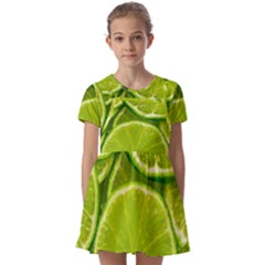 Kids  Short Sleeve Pinafore Style Dress 