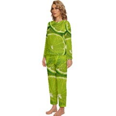 Womens  Long Sleeve Lightweight Pajamas Set 