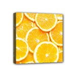 Oranges, Orange, Fruits Mini Canvas 4  x 4  (Stretched)