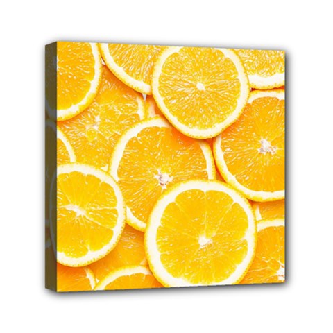 Oranges, Orange, Fruits Mini Canvas 6  x 6  (Stretched) from ArtsNow.com