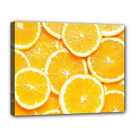 Oranges, Orange, Fruits Canvas 14  x 11  (Stretched) from ArtsNow.com