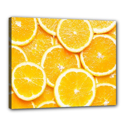 Oranges, Orange, Fruits Canvas 20  x 16  (Stretched) from ArtsNow.com