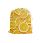 Oranges, Orange, Fruits Drawstring Pouch (Large)