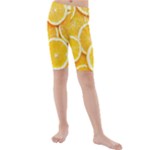 Oranges, Orange, Fruits Kids  Mid Length Swim Shorts