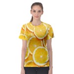 Oranges, Orange, Fruits Women s Sport Mesh T-Shirt