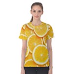 Oranges, Orange, Fruits Women s Cotton T-Shirt