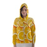 Oranges, Orange, Fruits Women s Hooded Windbreaker