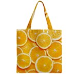 Oranges, Orange, Fruits Zipper Grocery Tote Bag