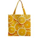 Zipper Grocery Tote Bag 