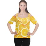 Oranges, Orange, Fruits Cutout Shoulder T-Shirt