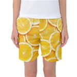 Oranges, Orange, Fruits Women s Basketball Shorts