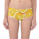 Oranges, Orange, Fruits Mid-Waist Bikini Bottoms