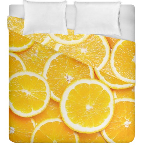 Oranges, Orange, Fruits Duvet Cover Double Side (King Size) from ArtsNow.com