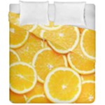 Oranges, Orange, Fruits Duvet Cover Double Side (California King Size)