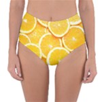 Oranges, Orange, Fruits Reversible High-Waist Bikini Bottoms