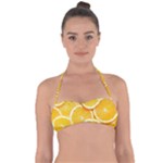 Oranges, Orange, Fruits Tie Back Bikini Top