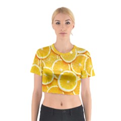 Oranges, Orange, Fruits Cotton Crop Top from ArtsNow.com