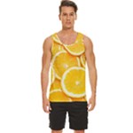 Oranges, Orange, Fruits Men s Wide Collar Tank Top