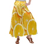 Oranges, Orange, Fruits Women s Satin Palazzo Pants