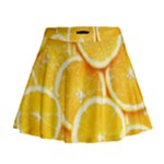 Oranges, Orange, Fruits Mini Flare Skirt