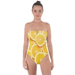 Oranges, Orange, Fruits Tie Back One Piece Swimsuit