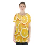 Oranges, Orange, Fruits Skirt Hem Sports Top