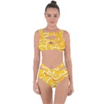 Oranges, Orange, Fruits Bandaged Up Bikini Set 