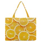 Oranges, Orange, Fruits Zipper Medium Tote Bag