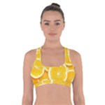 Oranges, Orange, Fruits Cross Back Sports Bra