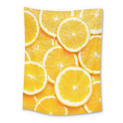 Oranges, Orange, Fruits Medium Tapestry from ArtsNow.com