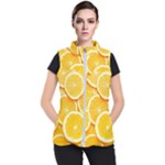 Oranges, Orange, Fruits Women s Puffer Vest