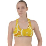 Oranges, Orange, Fruits Criss Cross Racerback Sports Bra